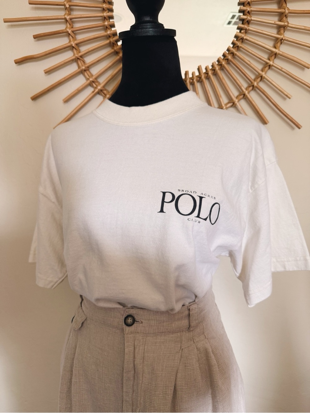 POLO Club Logo White Graphic Tee